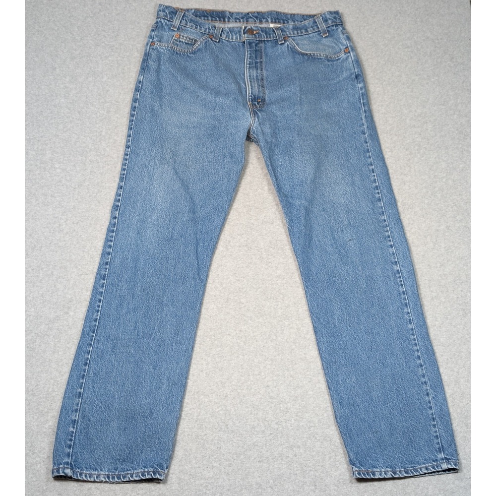 Vintage Levi's 505 Orange Tab Jeans Mens 38x32 Regular Fit Straight Leg